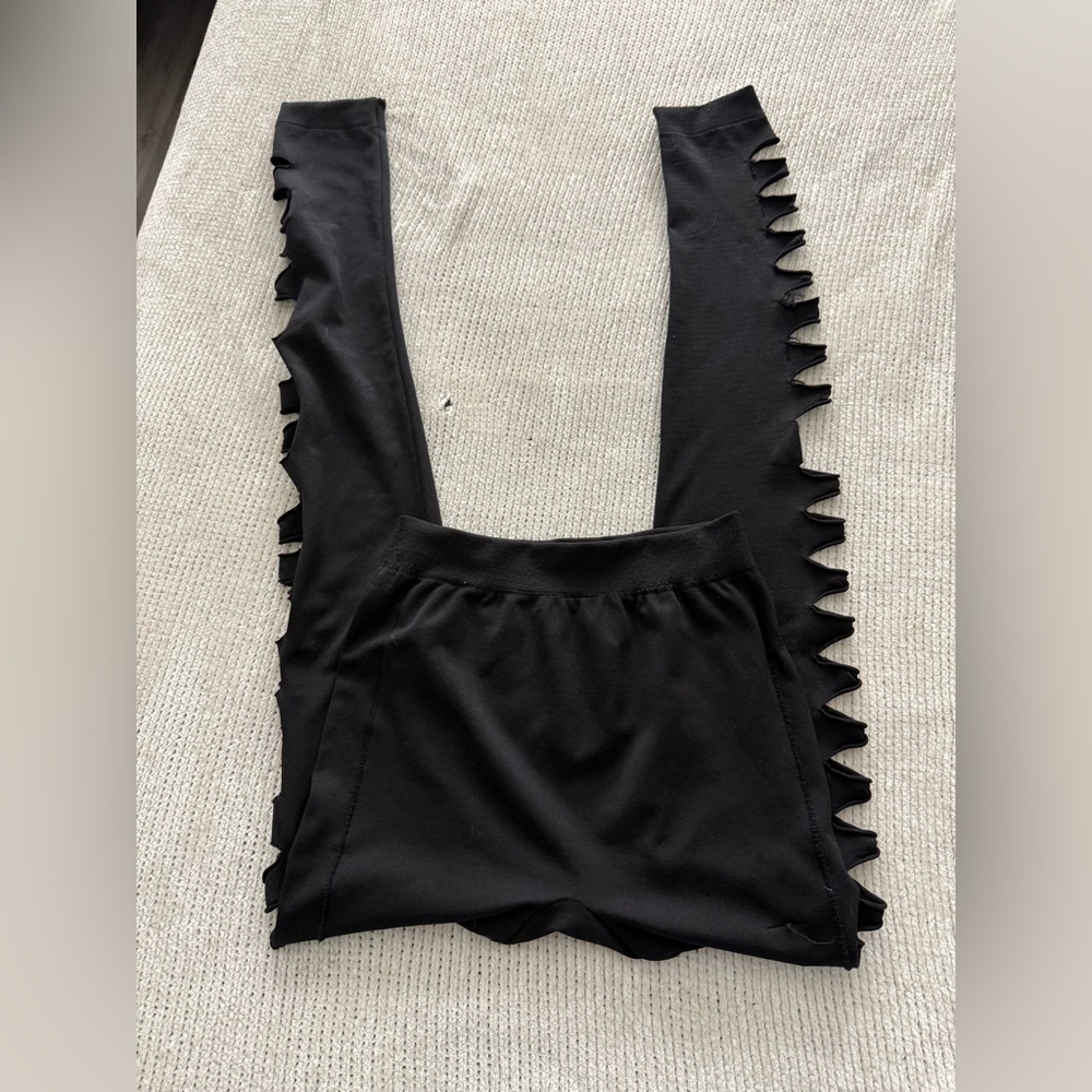 Spirit Black Leggings with Unique Design